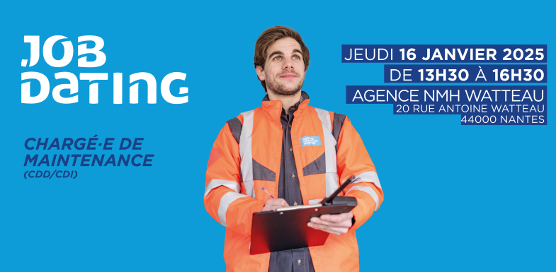 Job dating chargé de maintenance le 16 janvier 2025